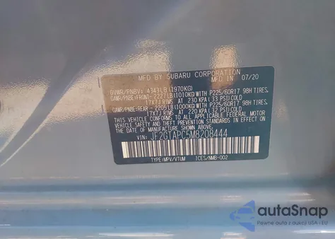 2021 Subaru Crosstrek Premium from USA, damaged, VIN JF2GTAPC5M8208444